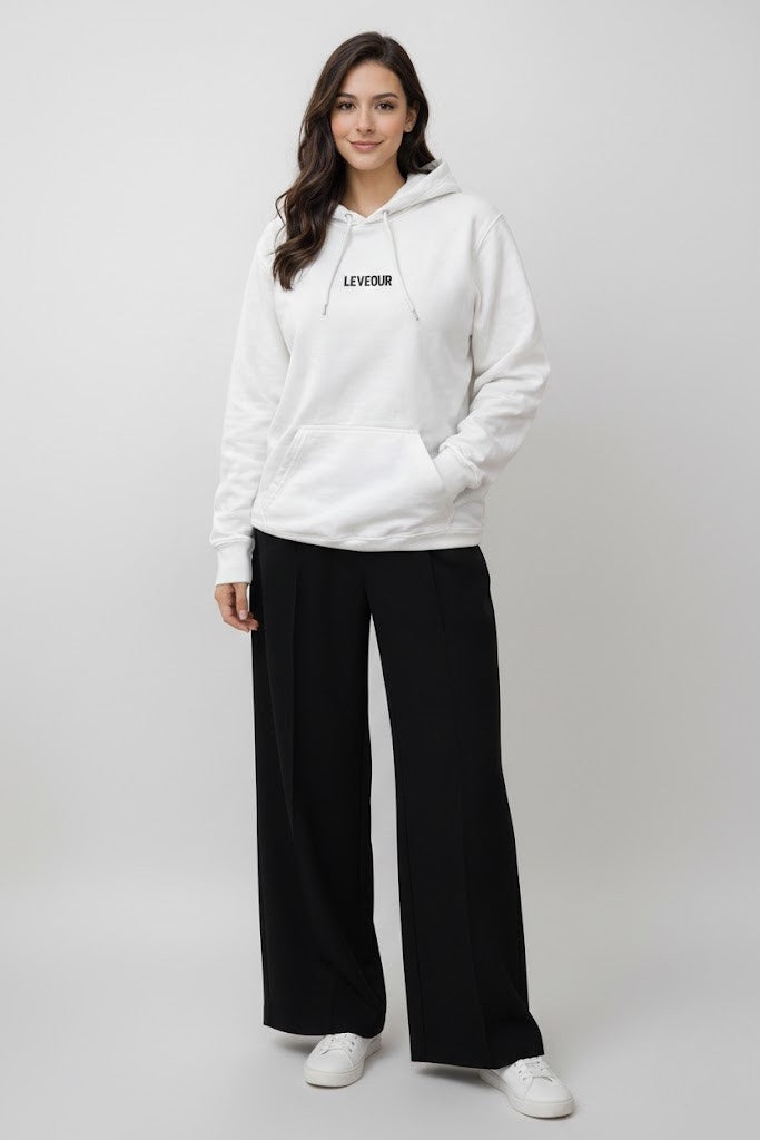 White Signature Hoodie